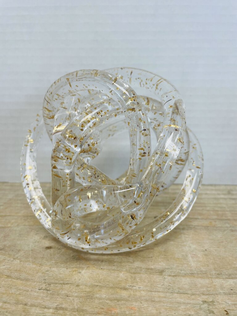 GOLD AND GLASS KNOT BALL