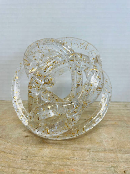 GOLD AND GLASS KNOT BALL