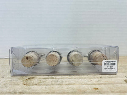 CRATE AND BARREL CARD THEMED BOTTLE STOPPER SET NEW