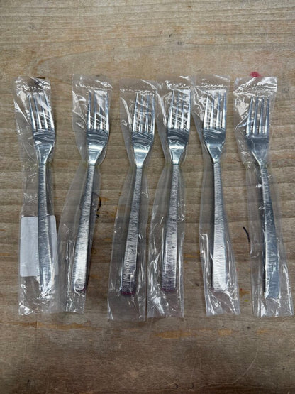 DEGRENNE STAINLESS STEEL TABLE FORK SET OF 6