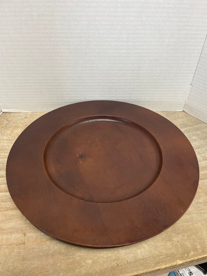 BANANA REPUBLIC WOODEN PLATE CHARGER SET OF 2