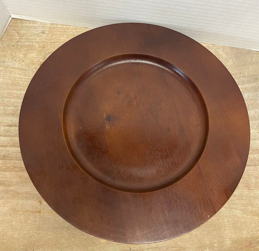 BANANA REPUBLIC WOODEN PLATE CHARGER SET OF 2