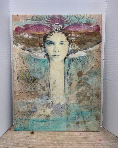 LOCAL NAPLES ARTIST BONNY HAWLEY QUEEN OF THE SEA 24"x18"