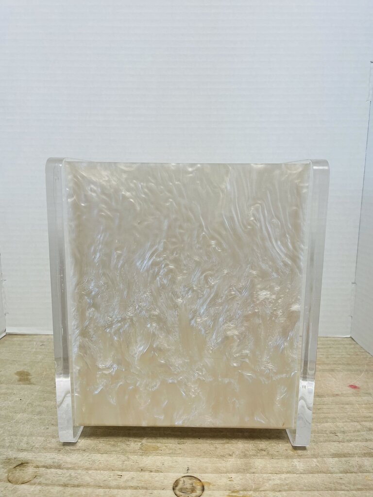 VINTAGE R & L ENTERPRISES LUCITE TRASH CAN