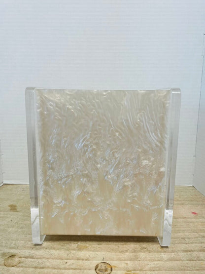 VINTAGE R & L ENTERPRISES LUCITE TRASH CAN