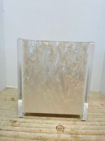 VINTAGE R & L ENTERPRISES LUCITE TRASH CAN