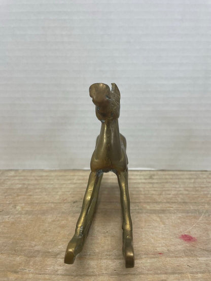 BRASS ROCKING HORSE WING TAIL 4.5" x 6.25"
