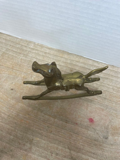 BRASS ROCKING HORSE WING TAIL 4.5" x 6.25"