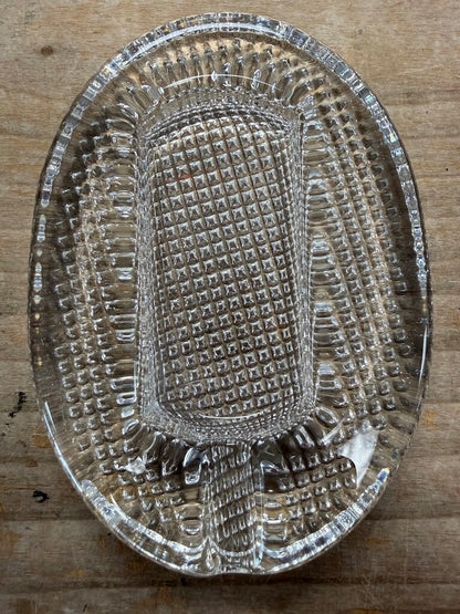 COMOYS OF LONDON GLASS CIGAR ASHTRAY