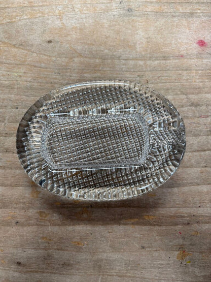 COMOYS OF LONDON GLASS CIGAR ASHTRAY