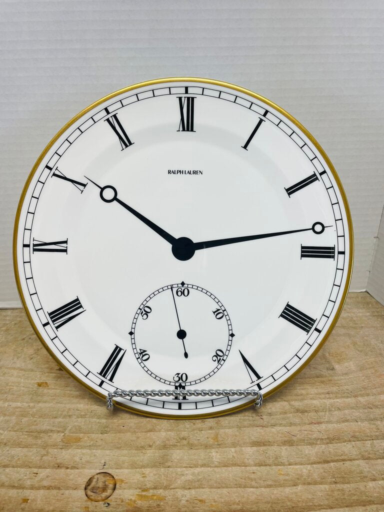 RALPH LAUREN CLOCK CHARGER 12"