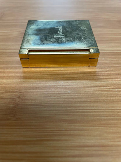 HARRODS SOLID BRASS MINIATURE FOLDABLE CLOCK 2.25" TALL