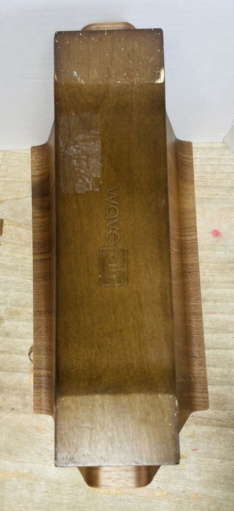 WAVEPLY WOODEN MAGAZINE HOLDER H9" W7.5"