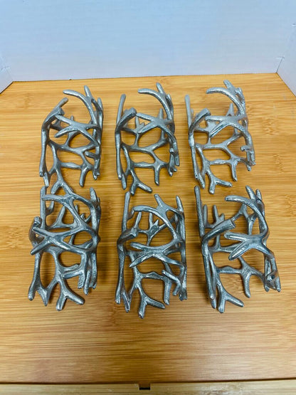 METAL NAPKIN RINGS SET OF 6