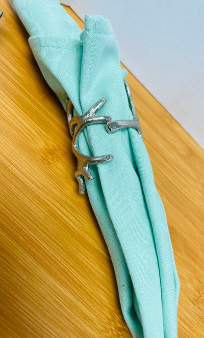 METAL NAPKIN RINGS SET OF 6