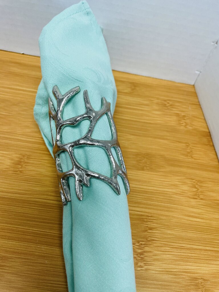 METAL NAPKIN RINGS SET OF 6