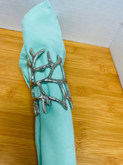 METAL NAPKIN RINGS SET OF 6