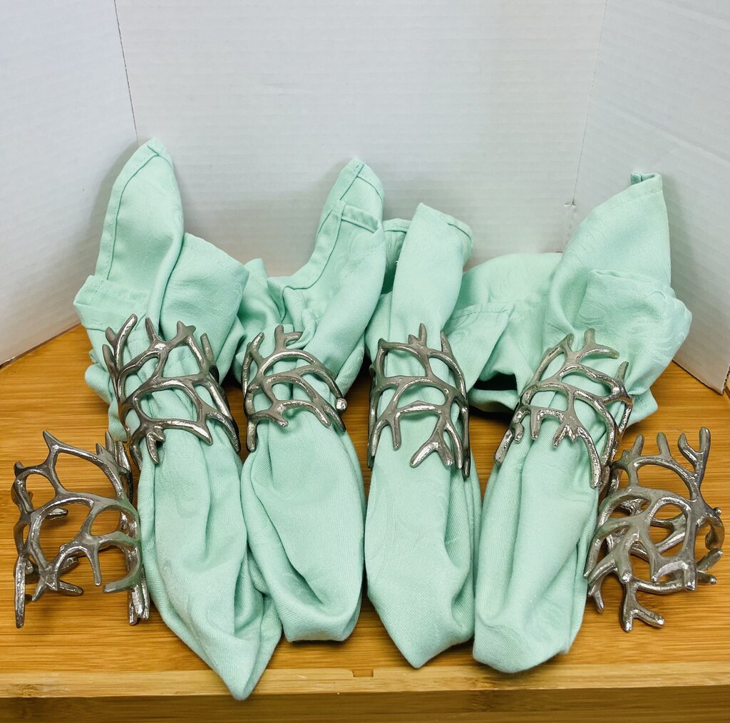 METAL NAPKIN RINGS SET OF 6