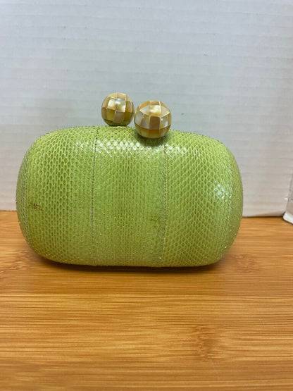 JENNY POLANCO GREEN CLUTCH