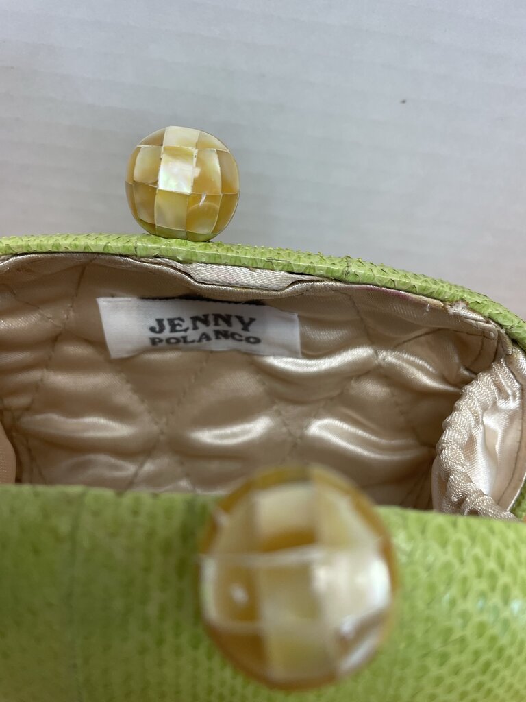 JENNY POLANCO GREEN CLUTCH
