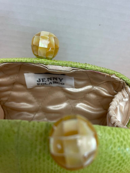 JENNY POLANCO GREEN CLUTCH