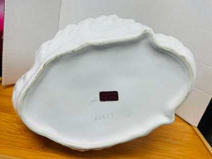 VINTAGE PORTUGAL CERAMIC SWAN PLANTER 12"L 8"W 10.5"H