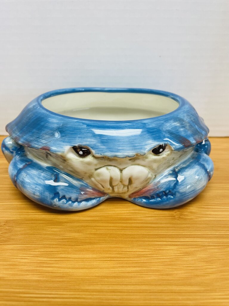 RARE CERAMIC KATE McROSTIE CRAP DIP BOWL WITH SPREADER