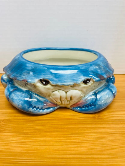RARE CERAMIC KATE McROSTIE CRAP DIP BOWL WITH SPREADER