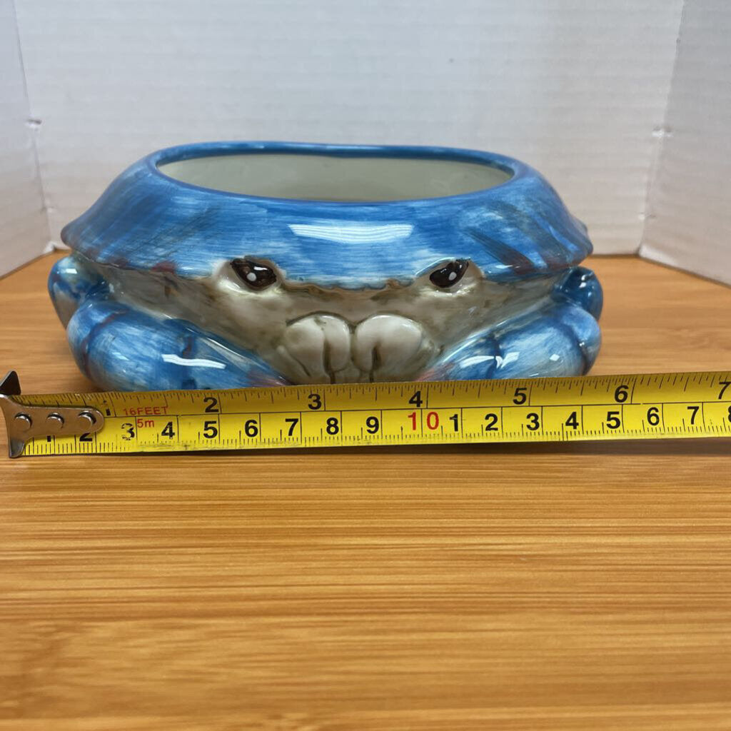 RARE CERAMIC KATE McROSTIE CRAP DIP BOWL WITH SPREADER