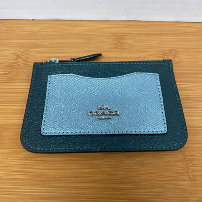 COACH COIN WALLET BLUE
