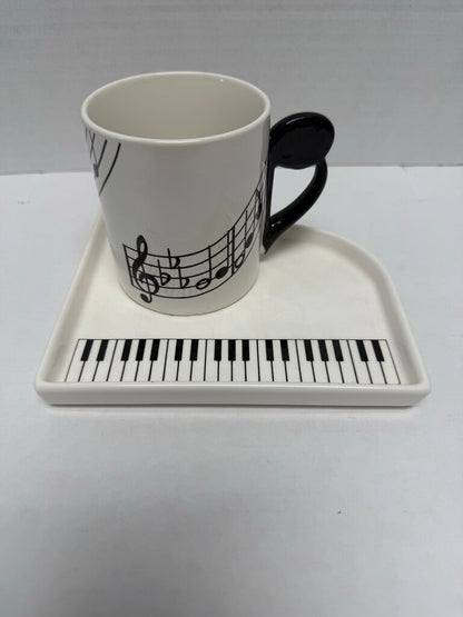 SHAFFORD PIANO PLATE AND CUP SET OF 10