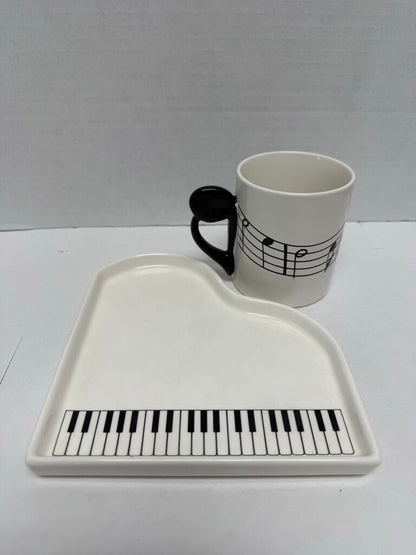SHAFFORD PIANO PLATE AND CUP SET OF 10