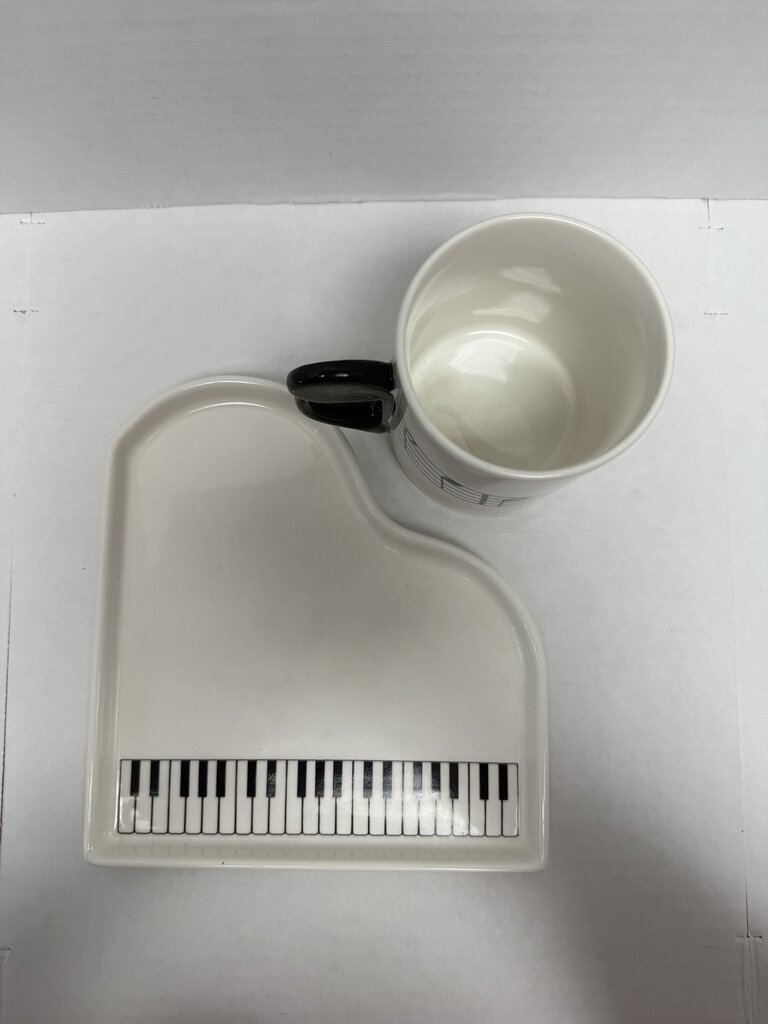 SHAFFORD PIANO PLATE AND CUP SET OF 10