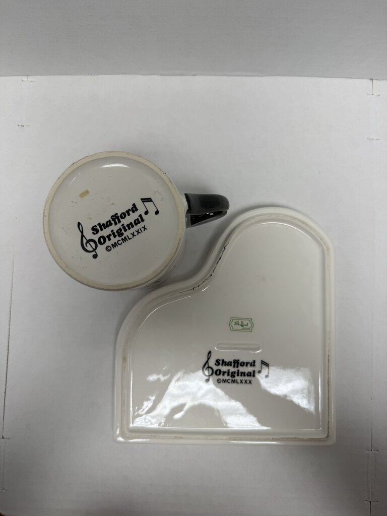 SHAFFORD PIANO PLATE AND CUP SET OF 10
