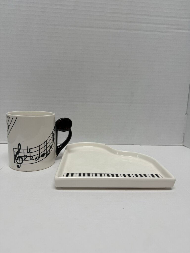 SHAFFORD PIANO PLATE AND CUP SET OF 10