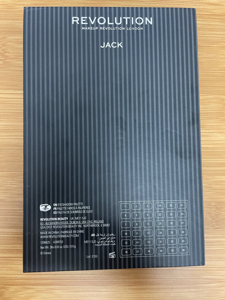 NEW REVOLUTION NIGHTMARE BEFORE CHRISTMAS JACK PALETTE