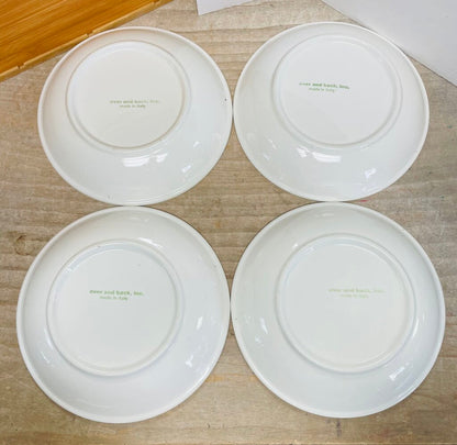 OVER AND BACK SET OF 4 VEGGIE BOWLS 9.5"