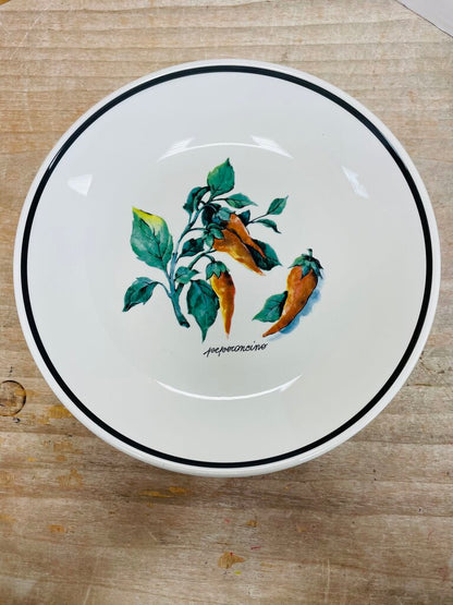 OVER AND BACK SET OF 4 VEGGIE BOWLS 9.5"