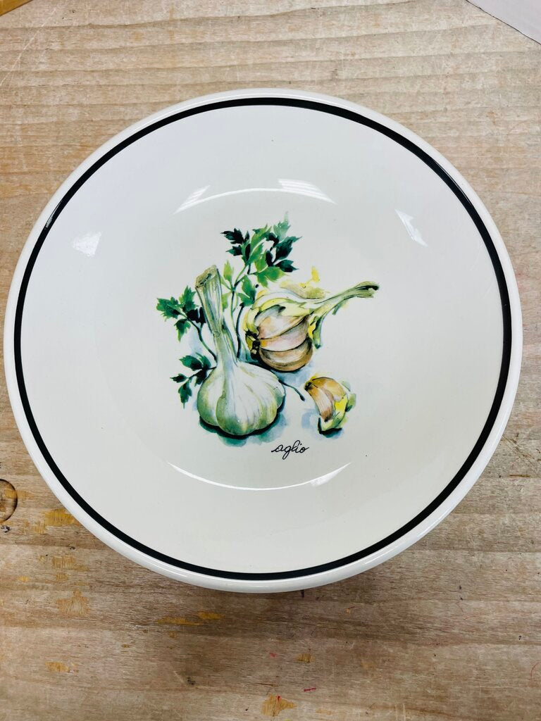 OVER AND BACK SET OF 4 VEGGIE BOWLS 9.5"