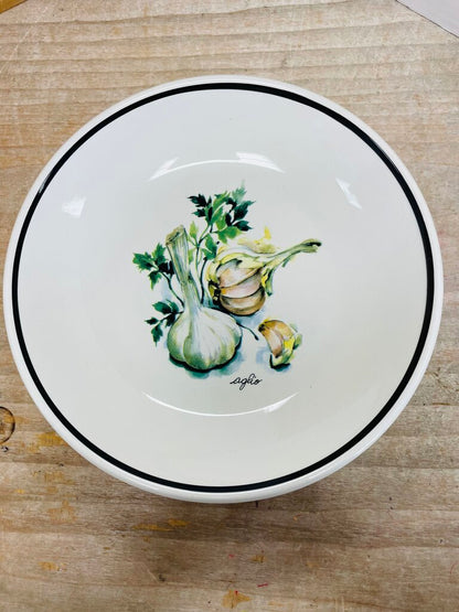 OVER AND BACK SET OF 4 VEGGIE BOWLS 9.5"