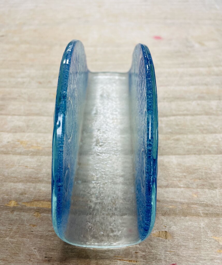 MCM BLUE OMBRE GLASS NAPKIN HOLDER