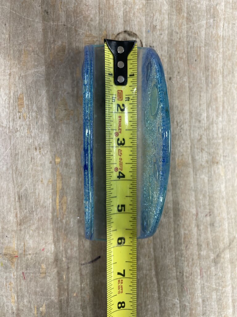 MCM BLUE OMBRE GLASS NAPKIN HOLDER
