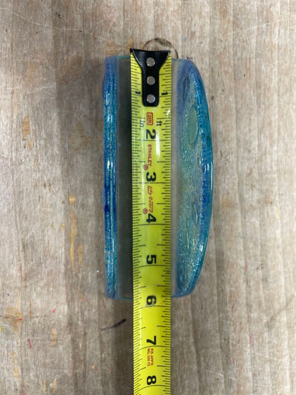 MCM BLUE OMBRE GLASS NAPKIN HOLDER