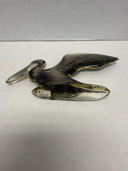MCM ABRAHAM PALATNIK SMALL LUCITE PELICAN FIGURE