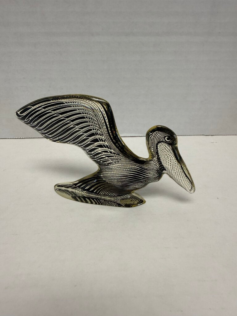 MCM ABRAHAM PALATNIK SMALL LUCITE PELICAN FIGURE