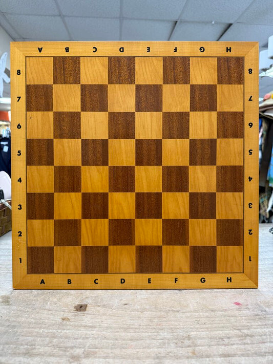 WOODEN MID CENTURY CHESS BOARD