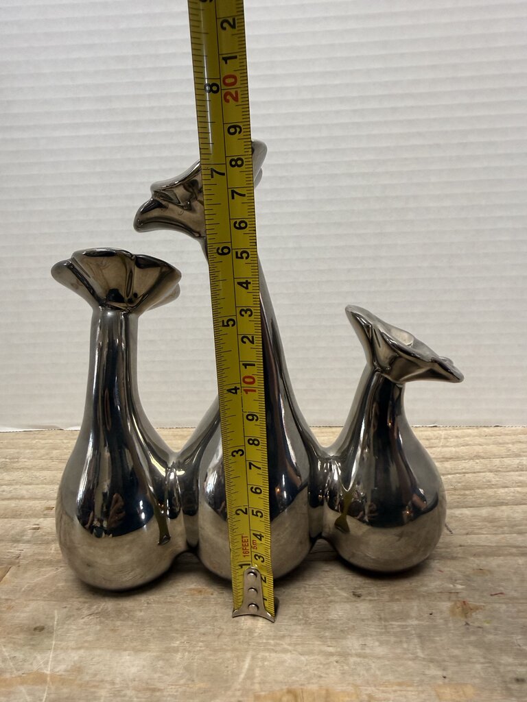 VINTAGE TRIPLE FLOWER BUD VASE