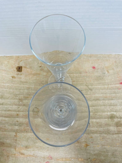 Z GALLERIE GLASS CHAMPAGNE FLUTES SET OF 2