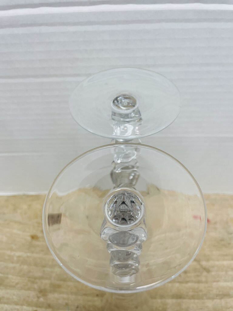 Z GALLERIE GLASS CHAMPAGNE FLUTES SET OF 2