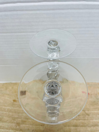 Z GALLERIE GLASS CHAMPAGNE FLUTES SET OF 2